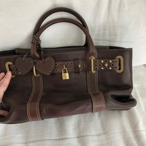 Large Brown Leather Luella Purse